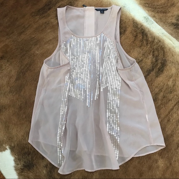 American Eagle Sequin Blouse - Picture 3 of 4